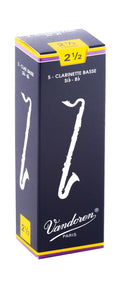 Vandoren Traditional Bass Clarinet Reeds - 2.5 (5-Pack)