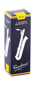 Vandoren SR2425 - Traditional Baritone Saxophone Reeds - 2.5 (Single)