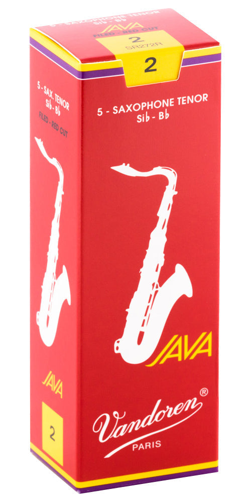 Vandoren JAVA Red Tenor Saxophone Reeds - 3 (5-Pack)