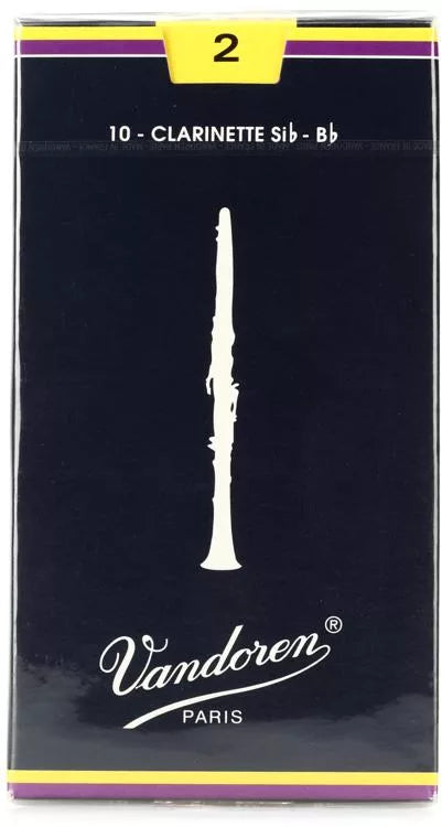 Vandoren Traditional Bb Clarinet Reeds; Box of 10