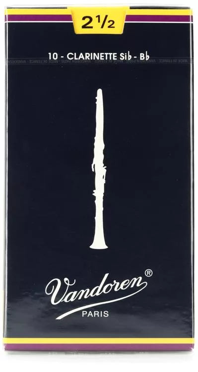 Vandoren Traditional Bb Clarinet Reeds; Box of 10