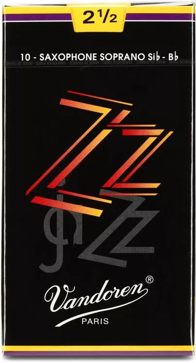 Vandoren ZZ Soprano Saxophone Reeds; Box of 10