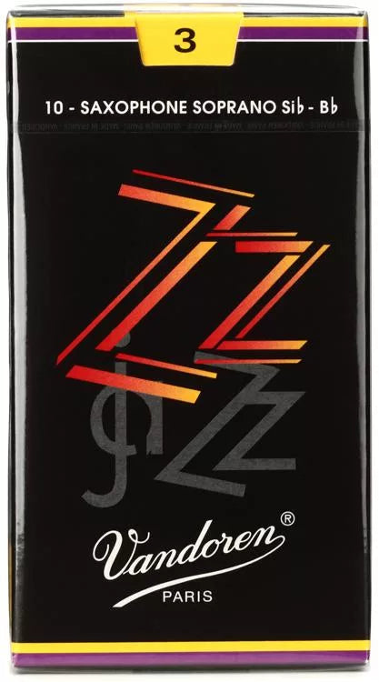 Vandoren ZZ Soprano Saxophone Reeds; Box of 10
