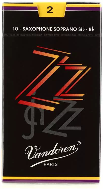 Vandoren ZZ Soprano Saxophone Reeds; Box of 10