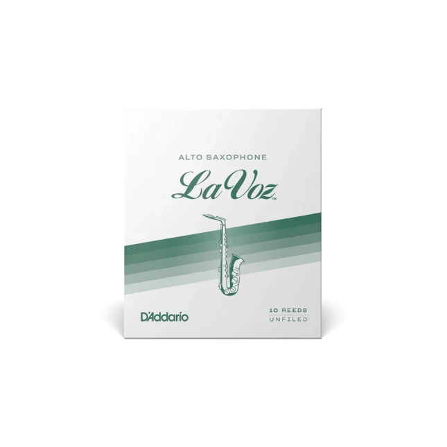 La Voz Alto Saxophone Reeds, Medium Hard, 10 Pack
