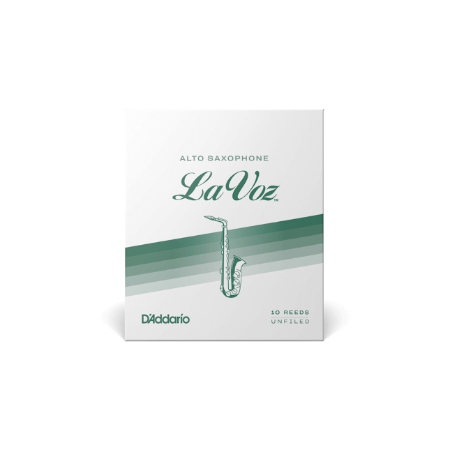 La Voz Alto Saxophone Reeds, Medium, 10 Pack