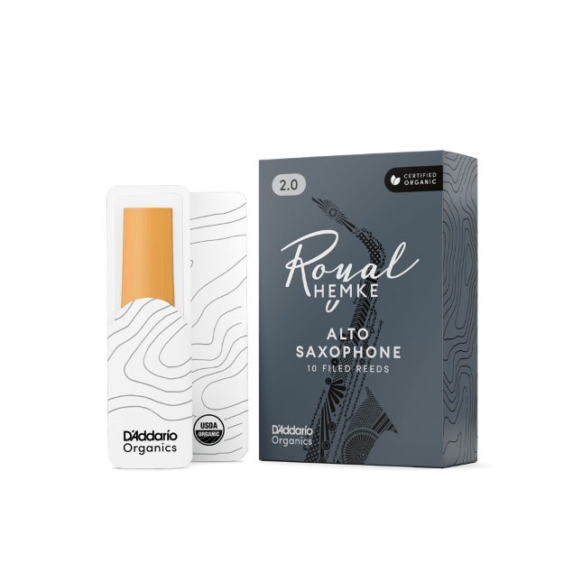 D'Addario Royal Hemke Organic Alto Sax Reeds - 3.0 (10-Pack)