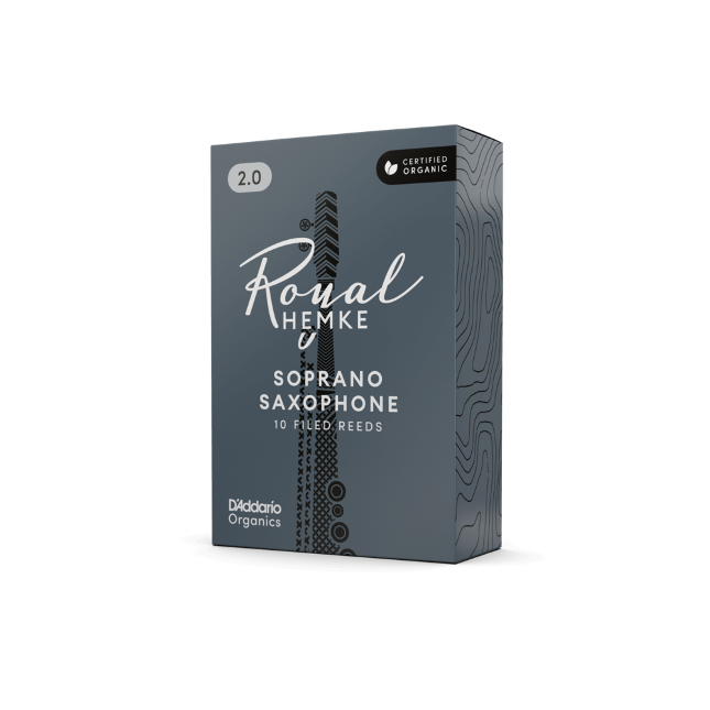 D'Addario Royal Hemke Organic Soprano Sax Reeds - 2.5 (10-Pack)