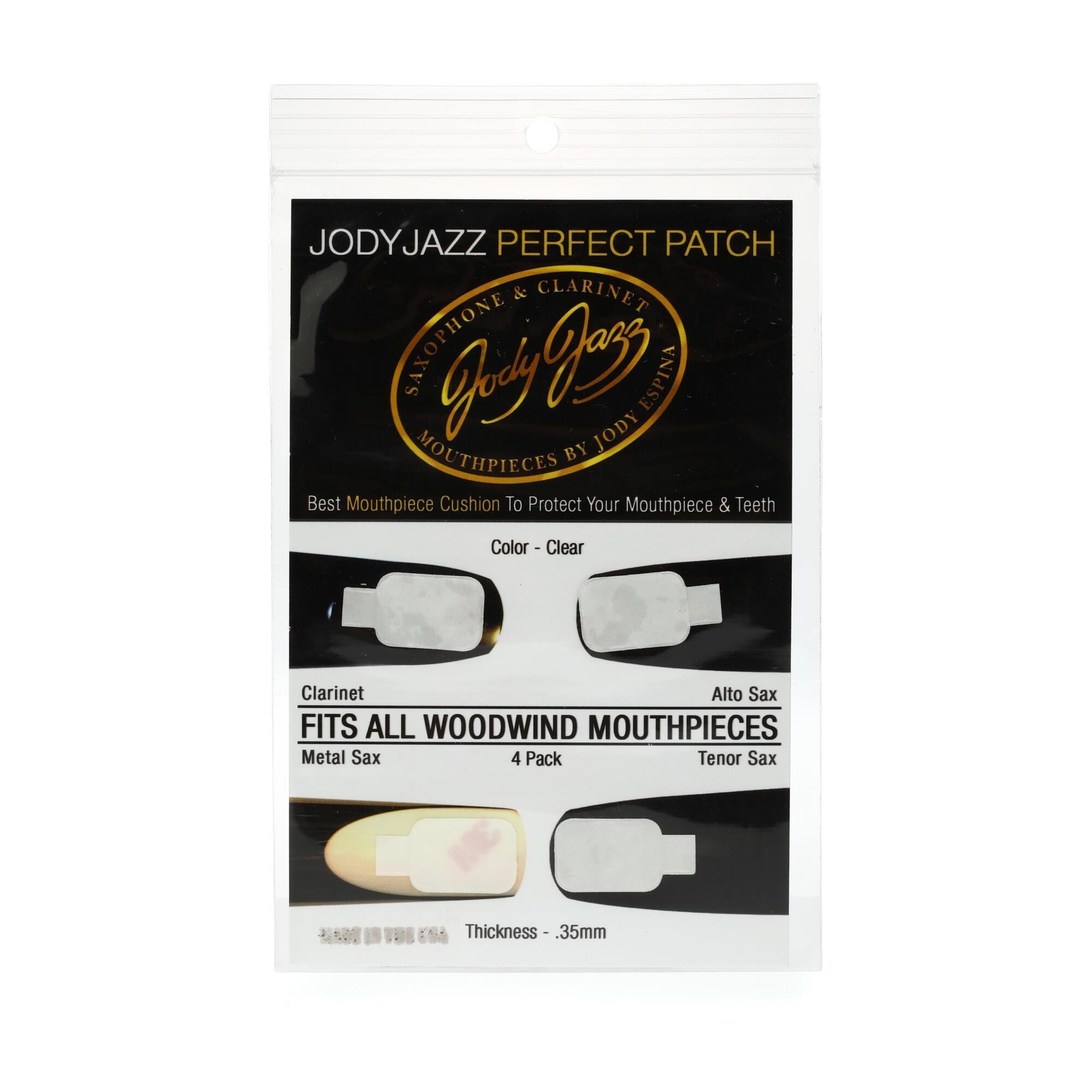 JodyJazz Perfect Patch Mouthpiece Cushion - Packaging