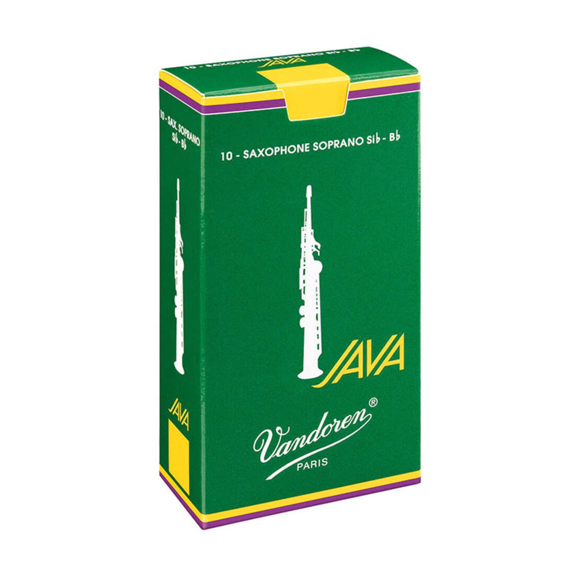 Vandoren JAVA Green Soprano Saxophone Reeds Box of 10